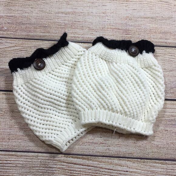 Crochet Button Boot Cuff Toppers - Picture 1 of 7